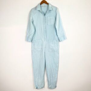 Sunday Morning Isabelle Linen Jumpsuit French Size Small Long Sleeve Lightweight
